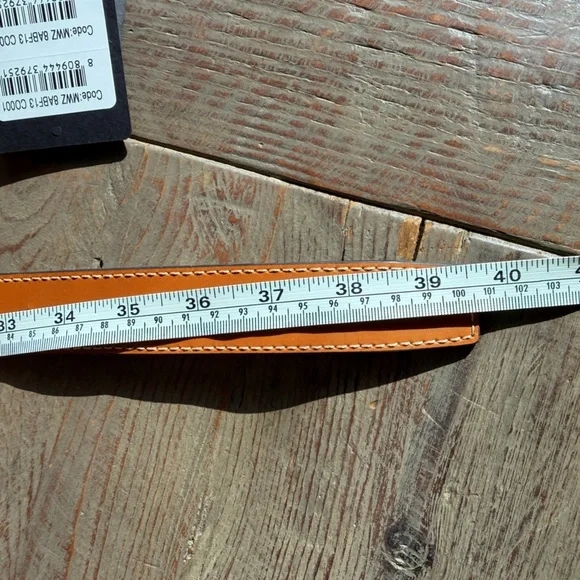 MCM Visetos Crossbody/ Belt Bag Small Flap Bag in Cognac - Picture 4 of 4